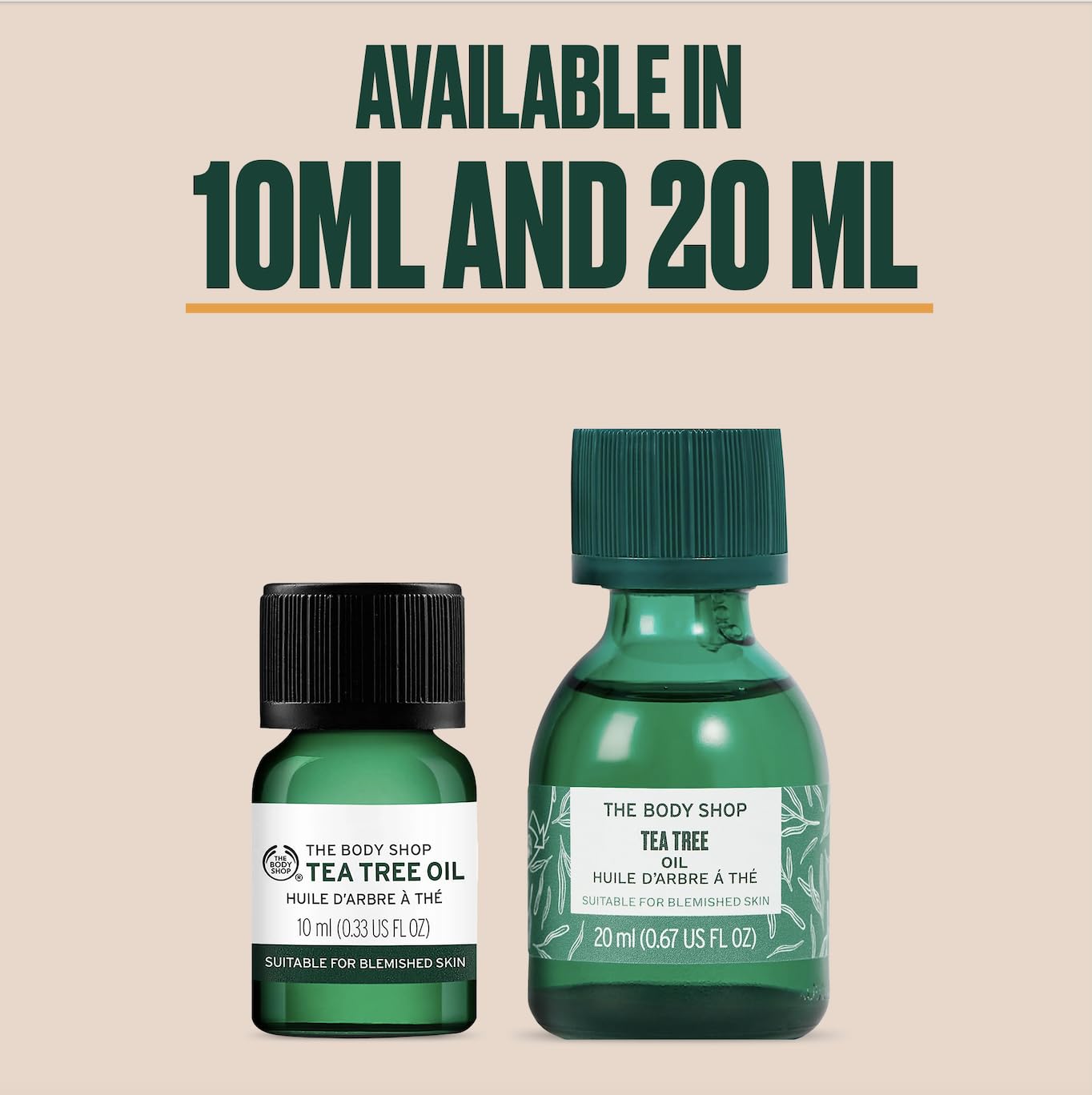 The Body Shop Tea Tree Oil – Purifying Vegan Facial Oil For Oily, Blemished Skin – 0.33 oz