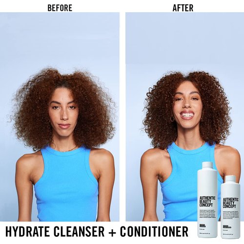 Authentic Beauty Concept Hydrate Cleanser - Moisturizing Shampoo for Normal to Dry or Curly Hair | Vegan & Cruelty-Free