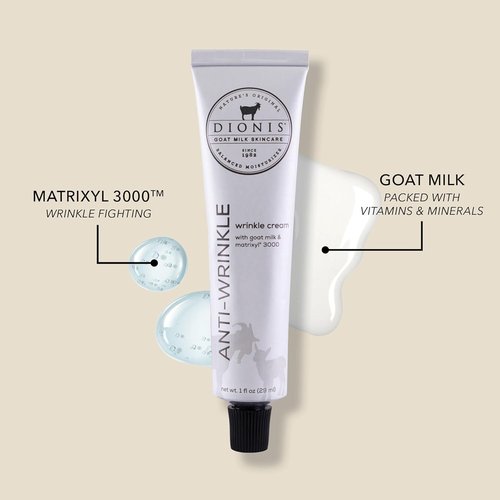 Dionis Goat Milk Skincare Anti-Wrinkle Cream - Reduce Fine Lines with Matrixyl 3000 | 1 fl oz