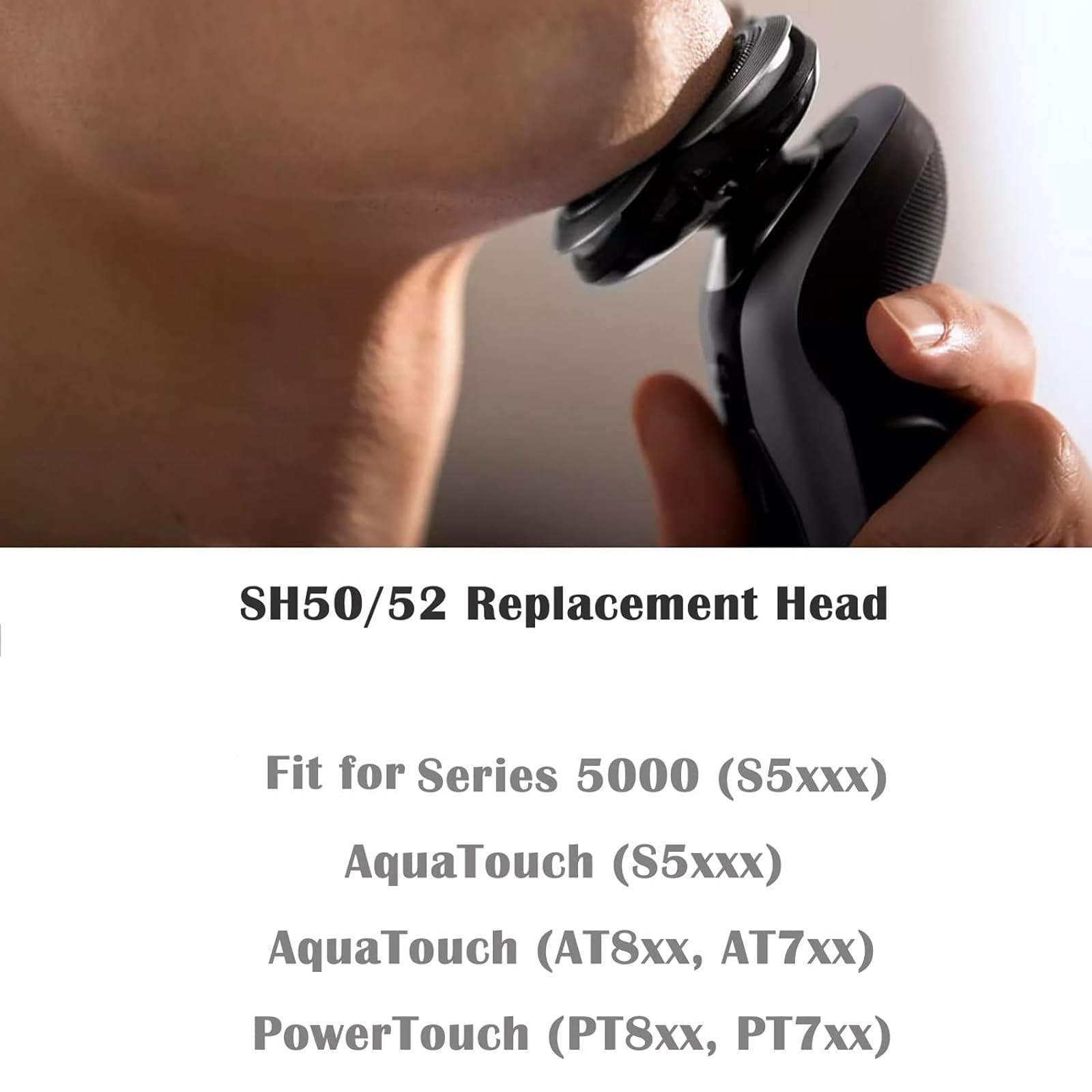 SH50/52 Replacement Heads Blades Fit for Series 5000 Shavers, Serie5000 Electric Razor Replacement Shaving Blades Fit for Shaver Series 5000 (S5xxx), ATXX (S5xxx), PTXX (PT8xx, PT7xx)