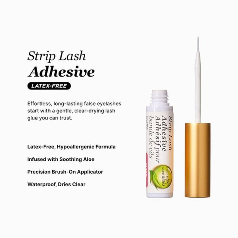 KISS Lash Adhesive - Long-Lasting Clear Lash Glue for Strip & Cluster Lashes - 24hr Wear