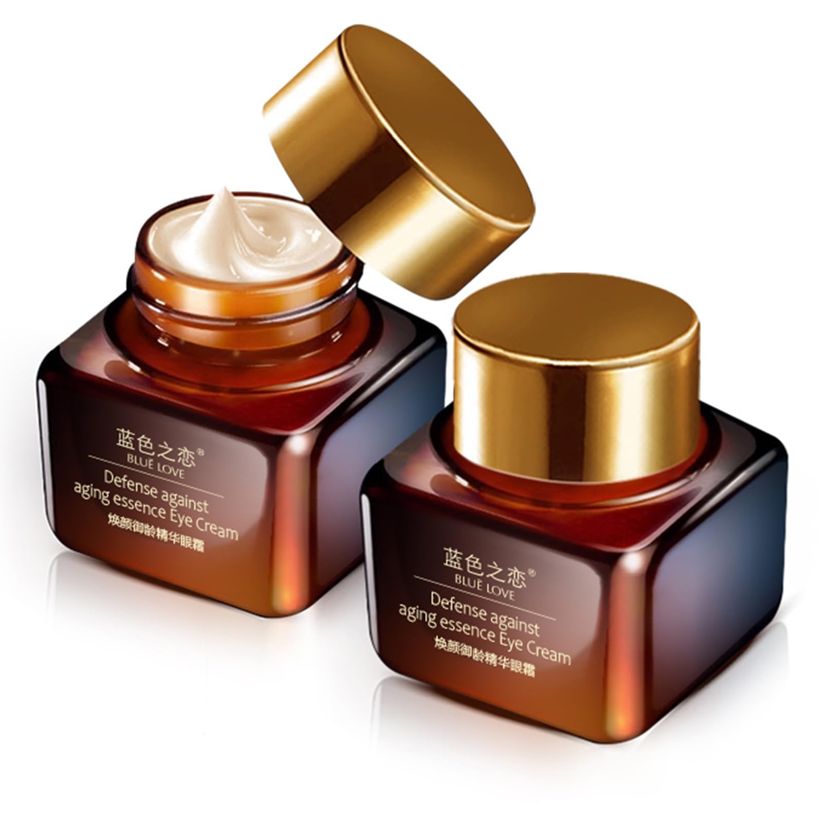 BLUE LOVE 2PC Eye Cream Set – Anti-Aging for Dark Circles, Puffiness & Wrinkles – Moisturizing & Fast-Absorbing