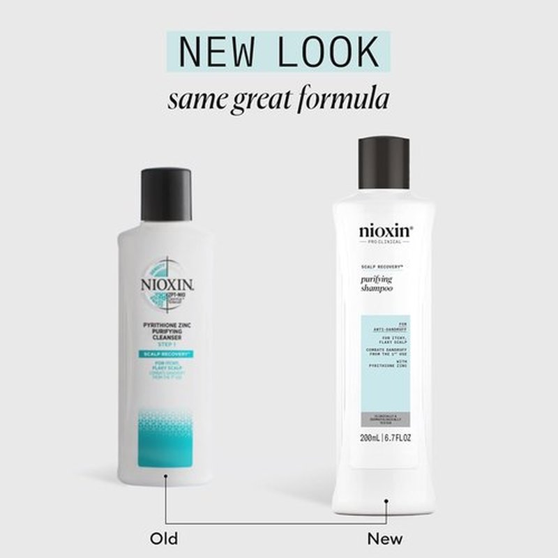 Nioxin Scalp Recovery Purifying Shampoo - Anti-Dandruff Formula for Itchy, Flaky Scalp | Pyrithione Zinc