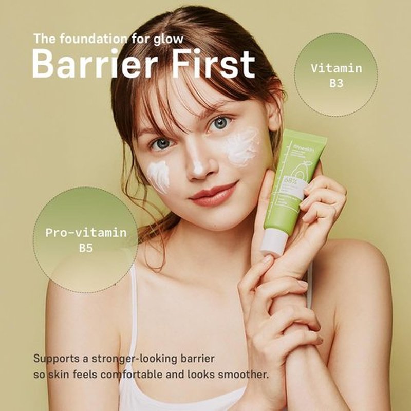 fitneskin Hydrating Avocado Moisturizer, 1.7 Fl Oz (50ml) – Avocado Fruit Water + Hyaluronic Acid, Vitamin B3 & Pro-Vitamin B5 – Creamy-Soft Barrier Hydration, Fragrance-Free, Vegan Korean Skincare