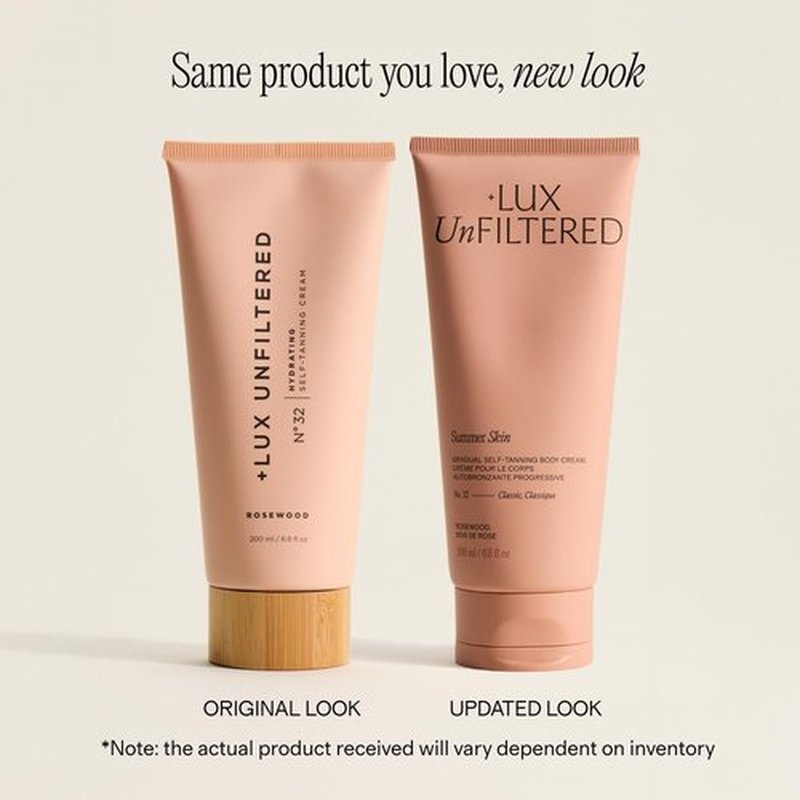 Lux Unfiltered N°32 Gradual Self Tanner - Hydrating Lotion with Shea Butter & Squalane | Non-Sticky, Natural-Looking Rosewood