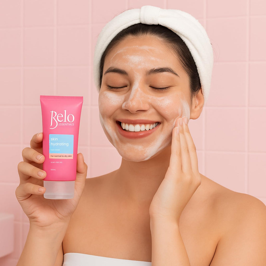Belo Essentials Skin Hydrating Face Wash Gentle Cleanser Oil Control Gel Formula Lightweight Daily Foam Care - 100ml