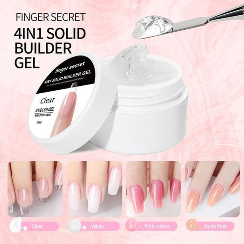 Solid Builder Gel For Nails 3D Nail Sculpting Gel Stable Non-Sticky for Nail Extension Carving DIy Salon Home 60ml