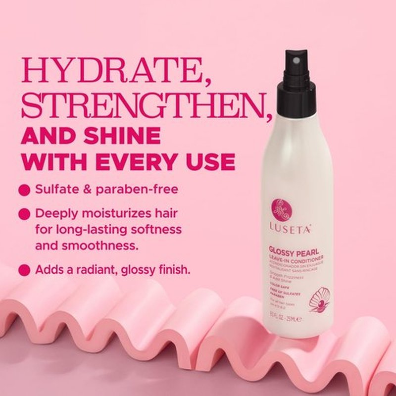 Luseta Glossy Pearl Leave-In Conditioner - Moisturizes & Hydrates Hair, Adds Shine | 8.5oz