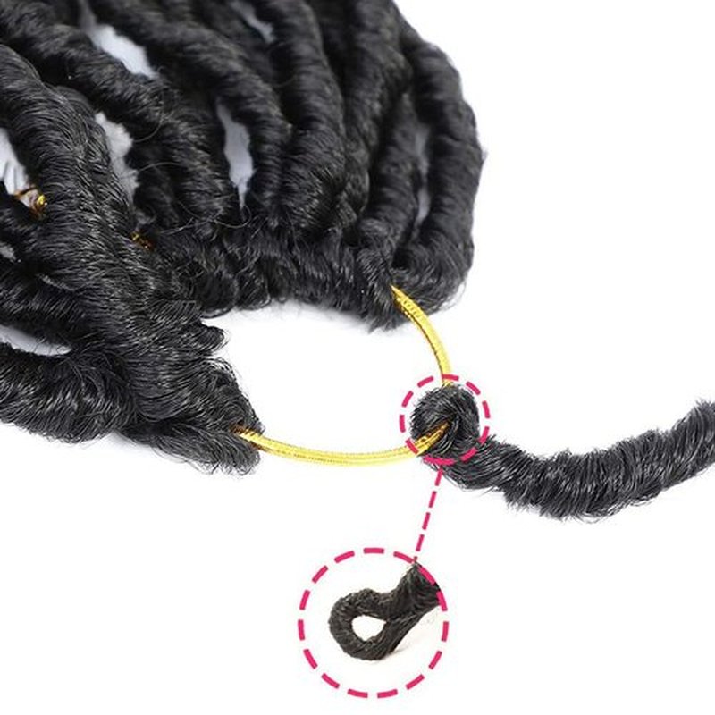 Soft Locs Crochet Hair 24 Inch 8 Packs Blcak Faux Locs Crochet Hair Butterfly Locs Pre looped Braids Synthetic Crochet Hair for Women (24 inch 1B)