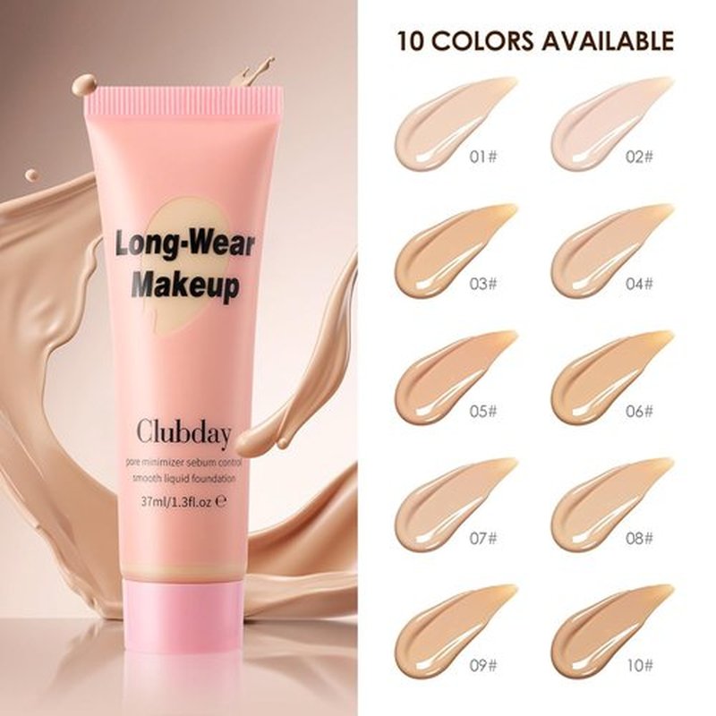 Regine Switzerland Long-Wear Liquid Foundation - Pore Minimizer & Oil-Free Matte Finish, 37ml/1.3 Fl Oz