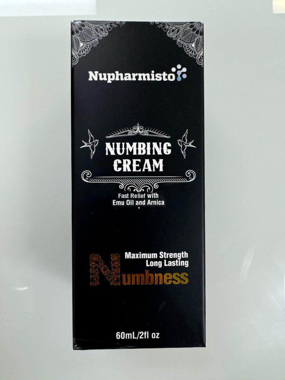 Nupharmisto Lidocaine Numbing Cream, Long Lasting relieves Burning and discomfort Caused by Hemorrhoids and Other Minor anorectal irritations 60 g / 2.1 oz