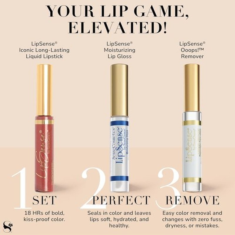 SeneGence LipSense Moisturizing Gloss – Hydrating, Long-Lasting Gloss with Shea Butter & Vitamin E, Vegan & Paraben-Free