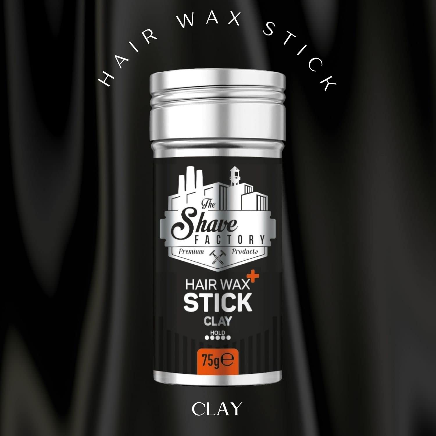 the shave factory Hair Wax Stick Clay, Long-Lasting Styling Wax for Smoothing & Slick Finish on Hair Wigs - 2.7 Oz (75G) (1 Piece)
