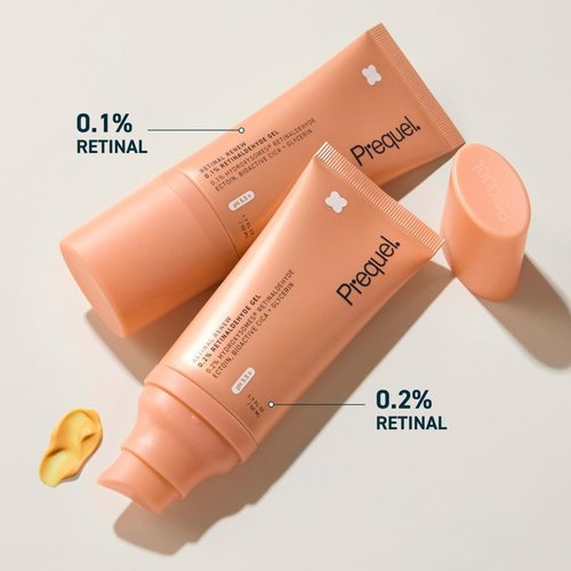 Prequel Skin Retinal Renew – 0.1% Retinaldehyde Gel with Ectoin, Cica & Jojoba Oil – Smooths Texture, Firms & Evens Tone – Supports Skin Barrier – Dermatologist Developed – Low-Irritation Retinoid