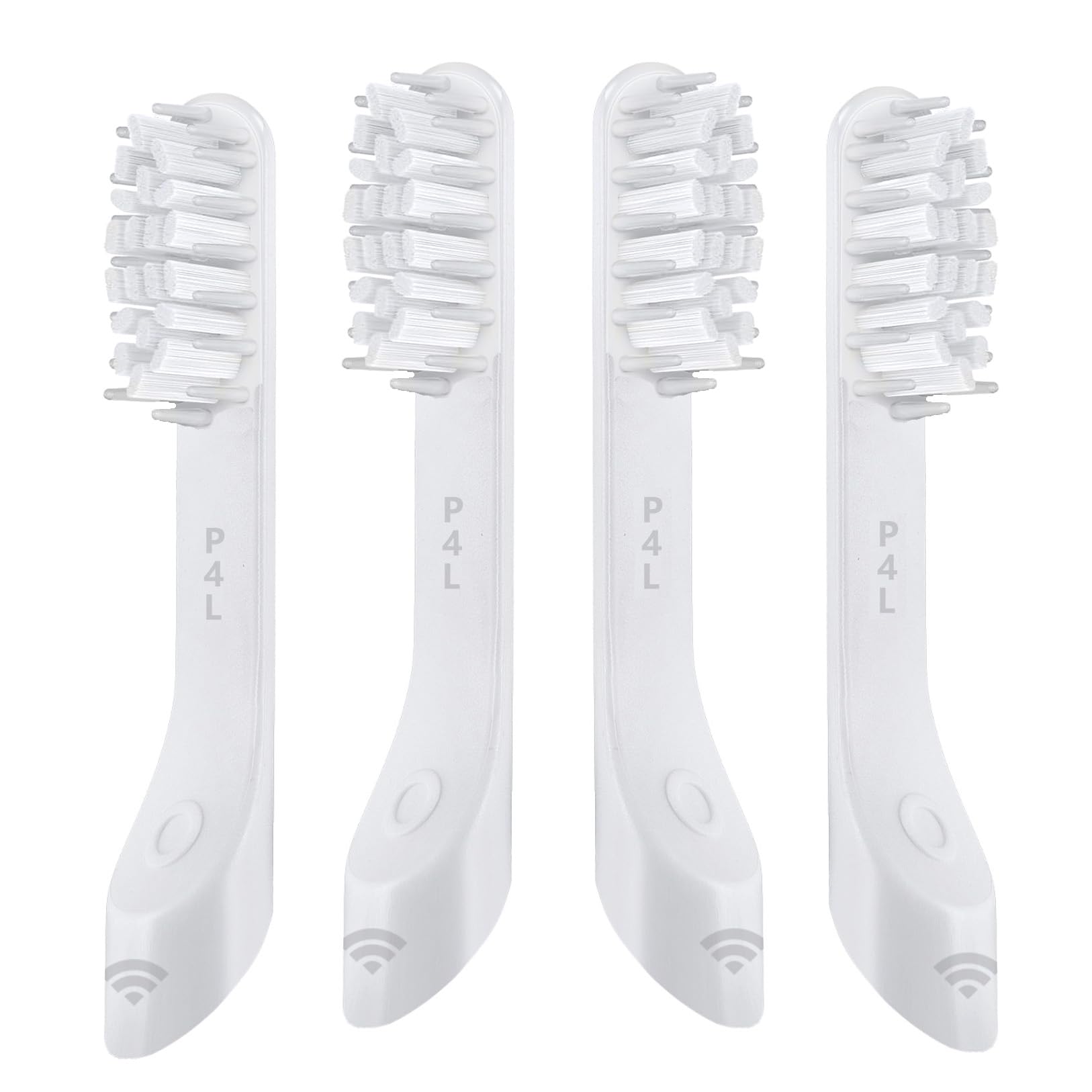 4-Pack White Toothbursh Replacement Head Compatible with Quip Styled Electric Brush Refill Brush Head Soft