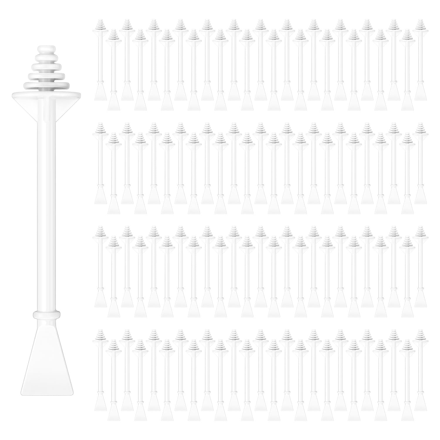 100 Pcs Nose Wax Sticks, Plastic Wax Applicator Sticks and Disposable Spatulas for Nostril Nasal Cleaning Ear Hair Removal