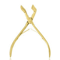 SIVOTE Professional Stainless Steel Tape-In Hair Extension Plier – Gold Clamp Tool for Tape-In Extensions – Hair Extension Clamp Tool with Silicone Pads for Secure Application - Gold