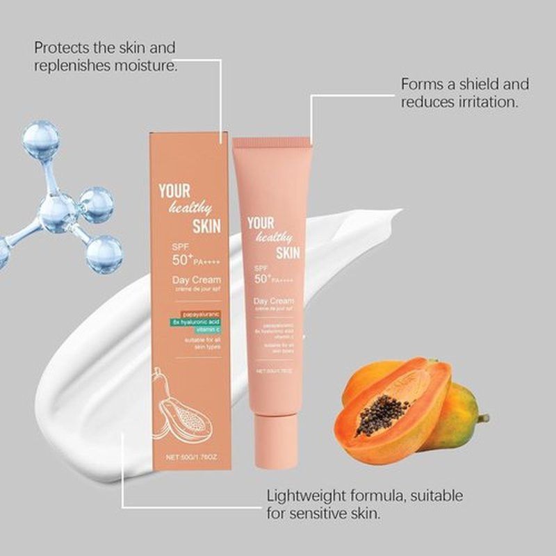 Skiennix Lightweight Moisturizing Cream - Breathable Hydrating Sunscreen SPF 50 | Daily Skin Protection, 1.76 oz