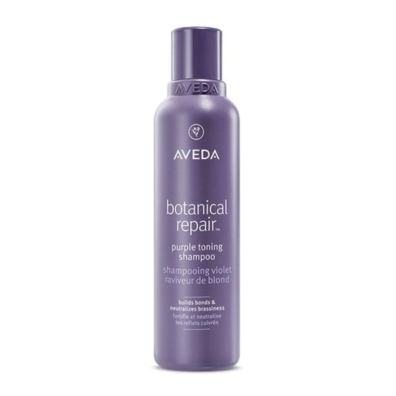 Aveda Botanical Repair Purple Toning Shampoo | For Blonde, Silver, Grey Hair | Reduces Brassy Tones | Silicone Free | 96% Naturally Derived*, 6.7 fl oz