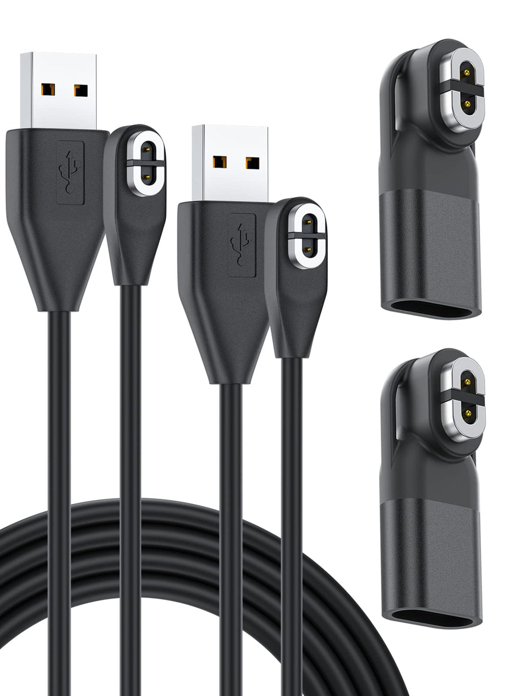 USB C Adapter & Charging Cable for Aftershokz Headphones, Compatible with Shokz Aeropex, Open Run, OpenRun Pro, OpenRun mini, OpenComm 2/UC, for Aftershokz Charging Cable, 4-Pack