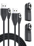 USB C Adapter & Charging Cable for Aftershokz Headphones, Compatible with Shokz Aeropex, Open Run, OpenRun Pro, OpenRun mini, OpenComm 2/UC, for Aftershokz Charging Cable, 4-Pack