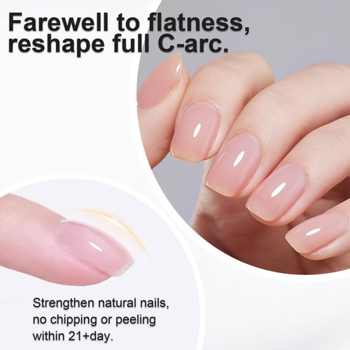 beautilux Rubber Base, 100ml Clear Soak Off Rubber Base Gel Polish for Professional Salon or DIY at Home, 3.38 fl.oz