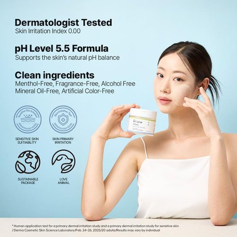 DearMYDEW HYCICA Soothing Toner Pad | Cooling Calming Hydration for Sensitive Skin with XYLITOL, Centella, Ultra-Low Molecular Hyaluronic Acid, Vegan Fragrance-Free Korean Skincare, 70 Pads