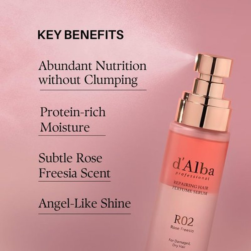 d'alba Piedmont Italian White Truffle Professional Repairing Hair Perfume Serum Fragrance (3.38 fl oz)