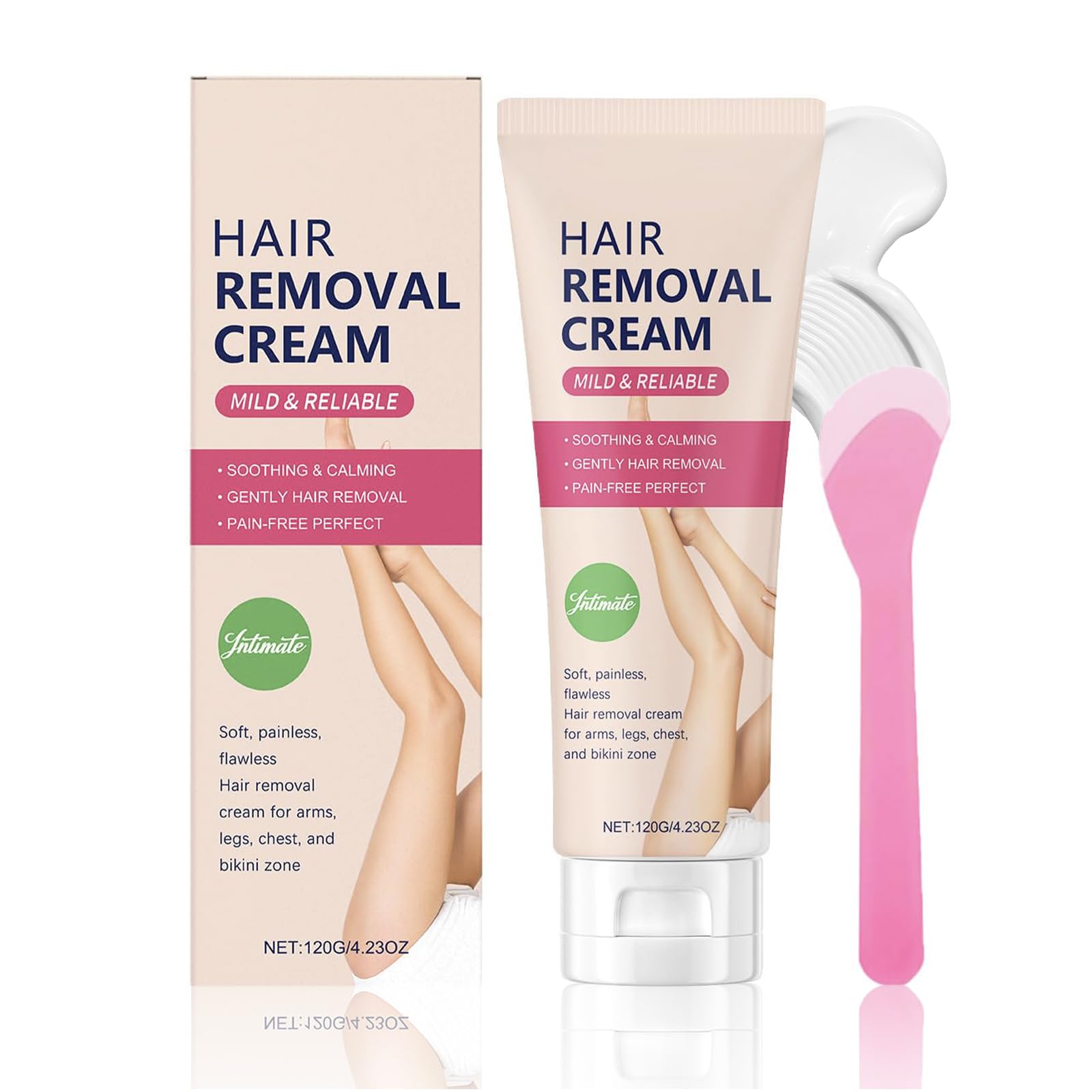 Hair Removal Cream for Women, Bikini Line Depilatory, 4.32 Fl Oz