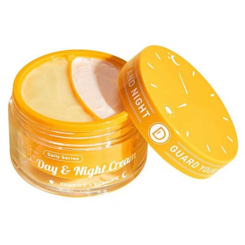 SPODARE Day/Night Cream Set, Anti-Wrinkle Hydrating Day Gel with Vitamin C, Firming Renewal Night Cream with Vitamin A, 2-in-1 Anti-Aging Duo for All Skin Types, 2 * 1.7 Fl Oz