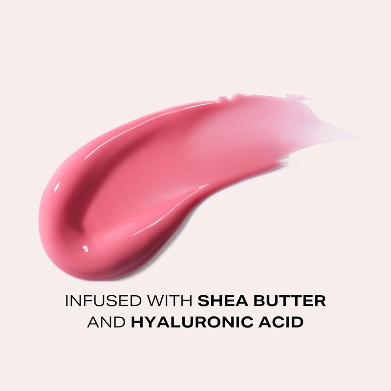 Woosh Beauty Spin-On Lip Gloss - Hydrating Hyaluronic Acid & Shea Butter, Vegan, Shine Finish