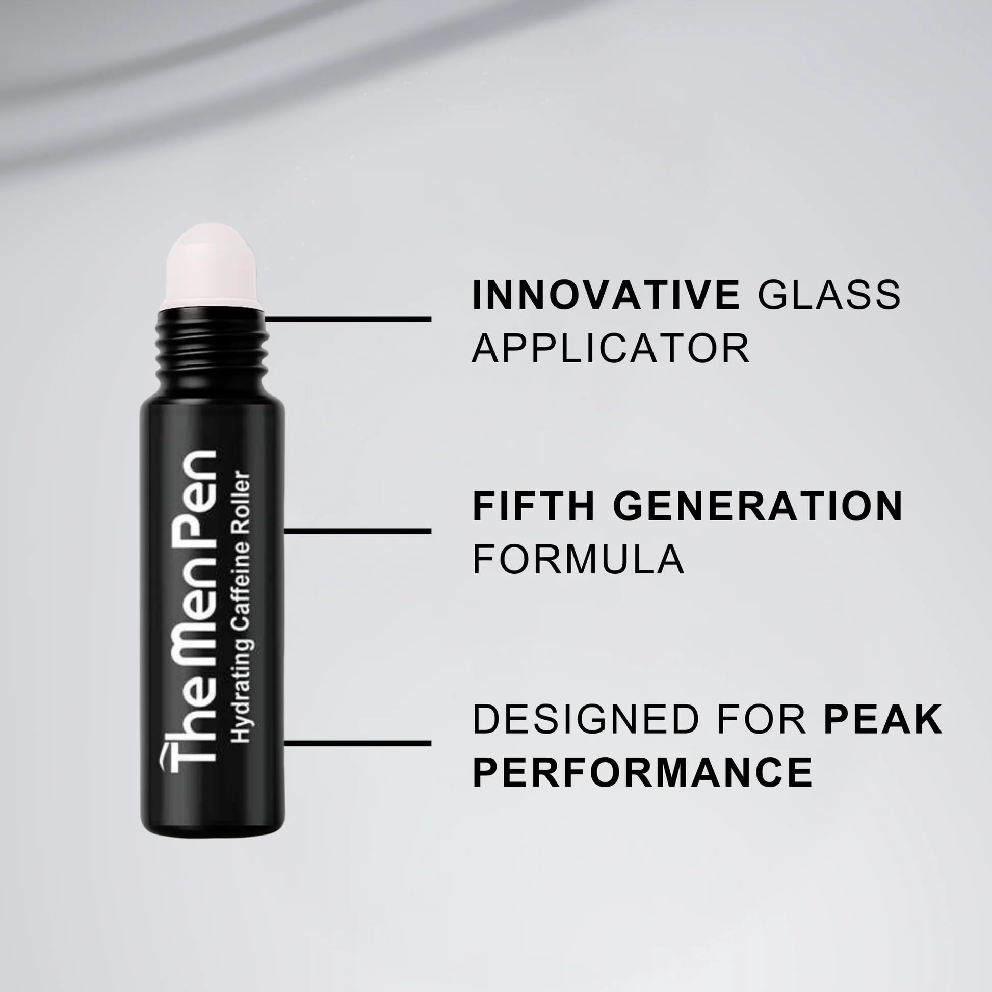The Men Pen Eye Revival Duo | Caffeine Roller + Peptide Patches | Puffiness, Dark Circle, and Tired Eye Treatment (30 Day Supply)
