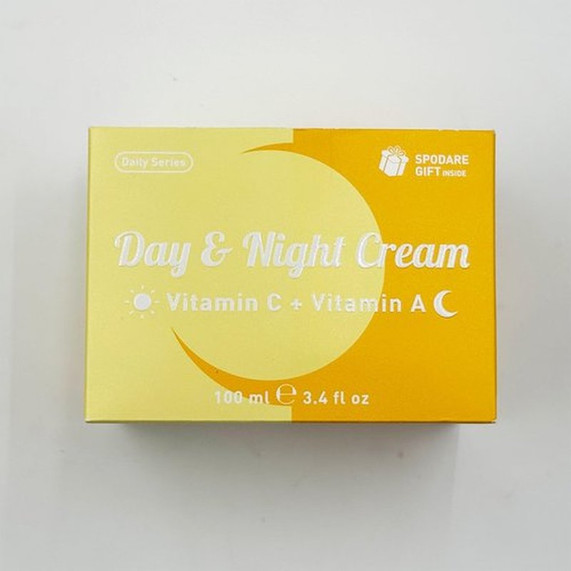SPODARE Day/Night Cream Set, Anti-Wrinkle Hydrating Day Gel with Vitamin C, Firming Renewal Night Cream with Vitamin A, 2-in-1 Anti-Aging Duo for All Skin Types, 2 * 1.7 Fl Oz