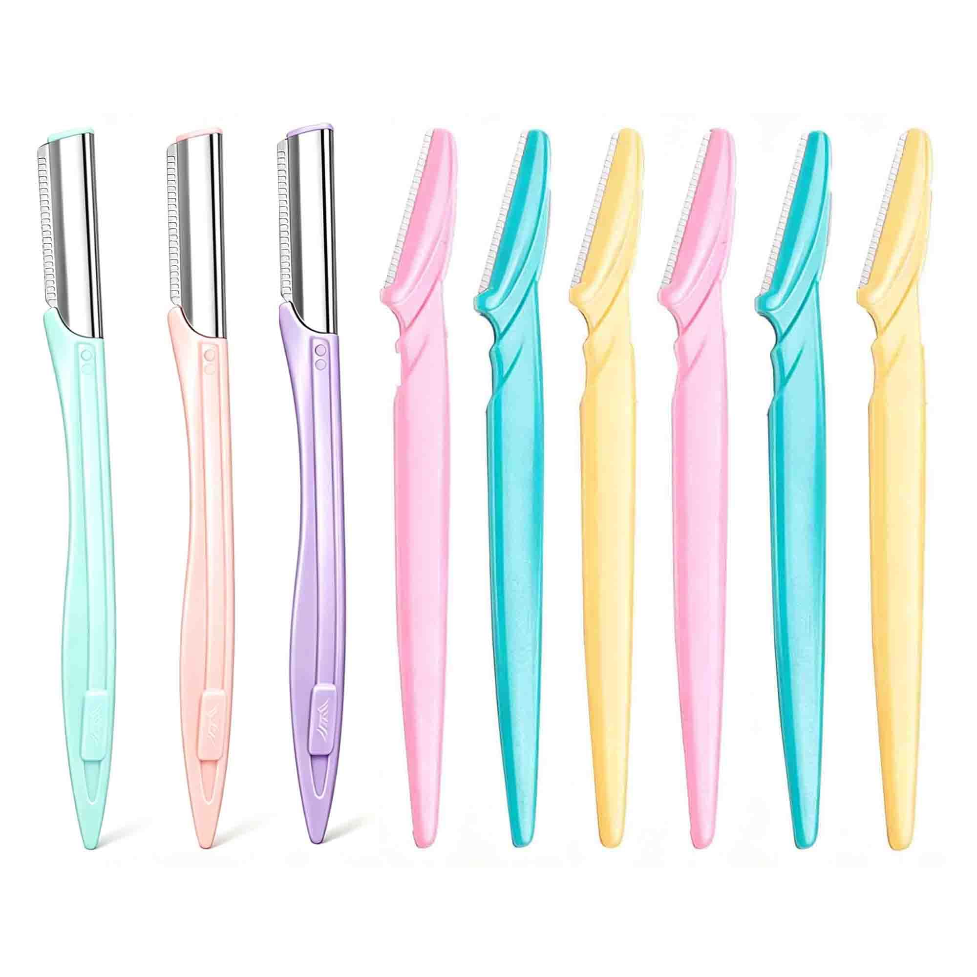 ZTRHYOO Eyebrow Razor 9 Pack, Precision Facial Hair Trimmer for Women Girl