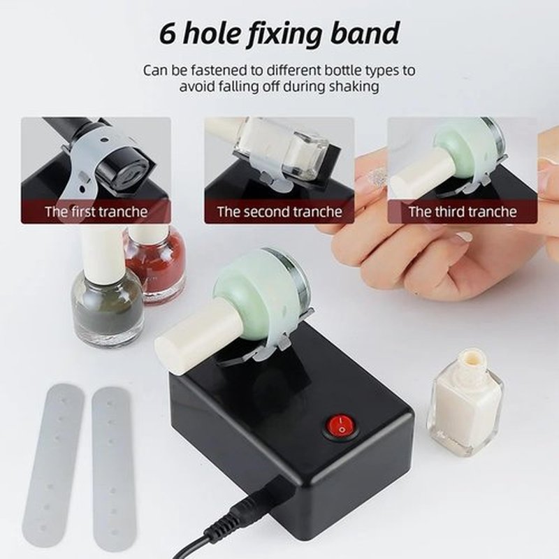 HUBEST Electric Paint Mixer & Nail Polish Shaker - Professional Vortex Shaker Machine for Hobby Model Color, Lash Glue, Tattoo Ink - Continuous Liquid Mixer with Non-Slip Base