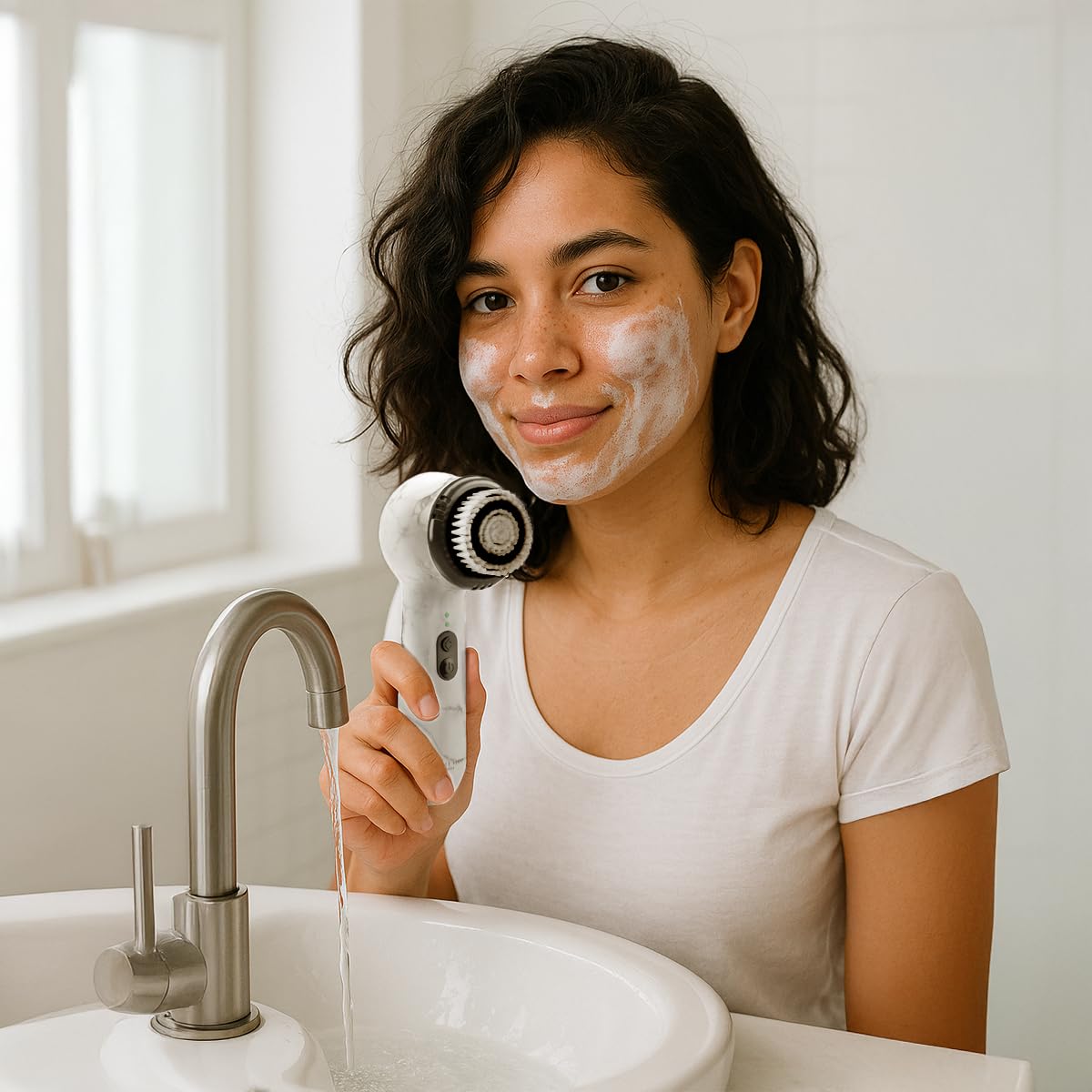 Michael Todd Beauty - Soniclear Replacement Face Brush Head with Antimicrobial Protected Bristles - for All Skin Types - Compatible with the Soniclear Elite and Soniclear