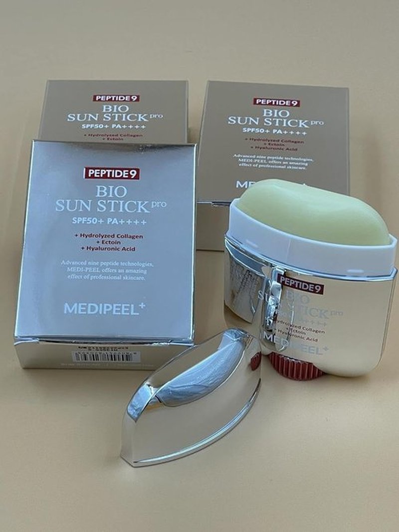 Generic MEDIPEEL Peptide 9 Bio Sun Stick Pro Sun Screen Anti Wrinkle Unisex Sun Stick, Peptide 9 Bio Sun Stick SPF50+, Portable UV Protection Sunscreen Stick
