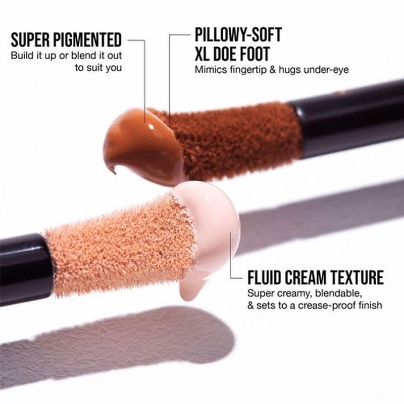 HUDA BEAUTY FauxFilter Luminous Matte Concealer - Buildable Coverage, Crease-Proof, Nougat 2.5 Golden