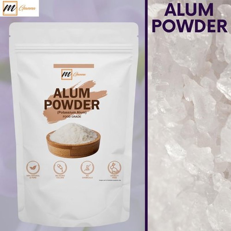 mGanna 100% Natural Alum Powder for Skin and Health Care 454 GMS / 1 LBS