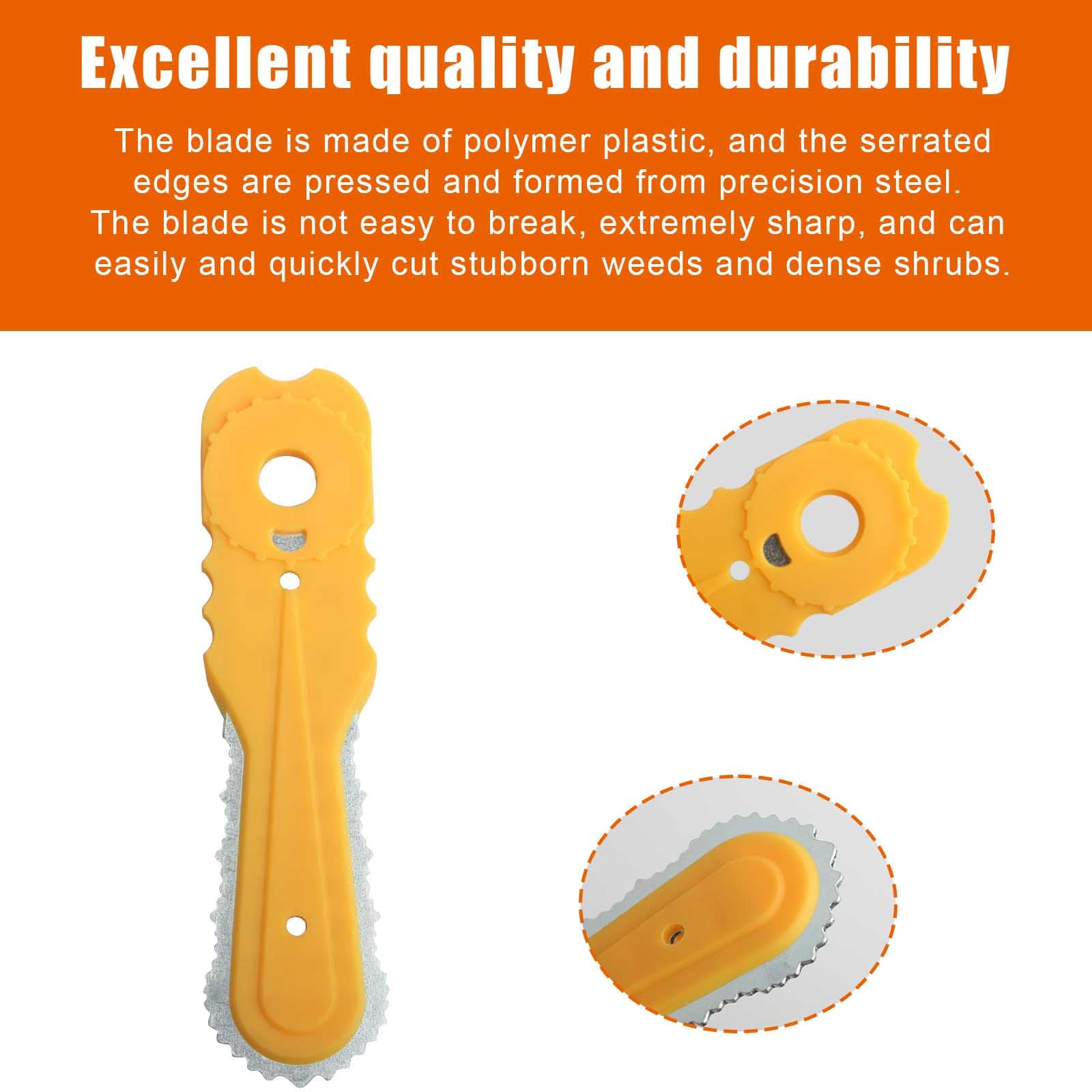 AAAQQ Brush Cutter Replacement Blades Set for Weed Trimmer, Compatible with Weed Warrior Brush Cutter Head (9 pcs)