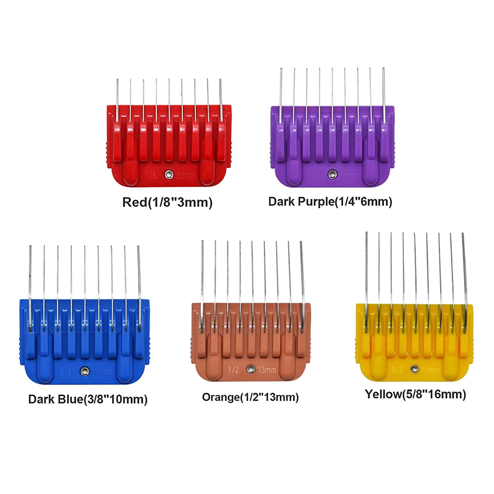 Dog Stainless Steel 5 Color Comb Compatible with andis oster A5 wahl km10
