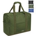 Vimapo Foldable Travel Duffle Bag with Trolley Sleeve 40L Capacity, Lightweight Packable Travel Duffel Bags with the Keyhole Zipper, Weekender Overnight Nylon Carry on Bag for Men & Women, Army Green