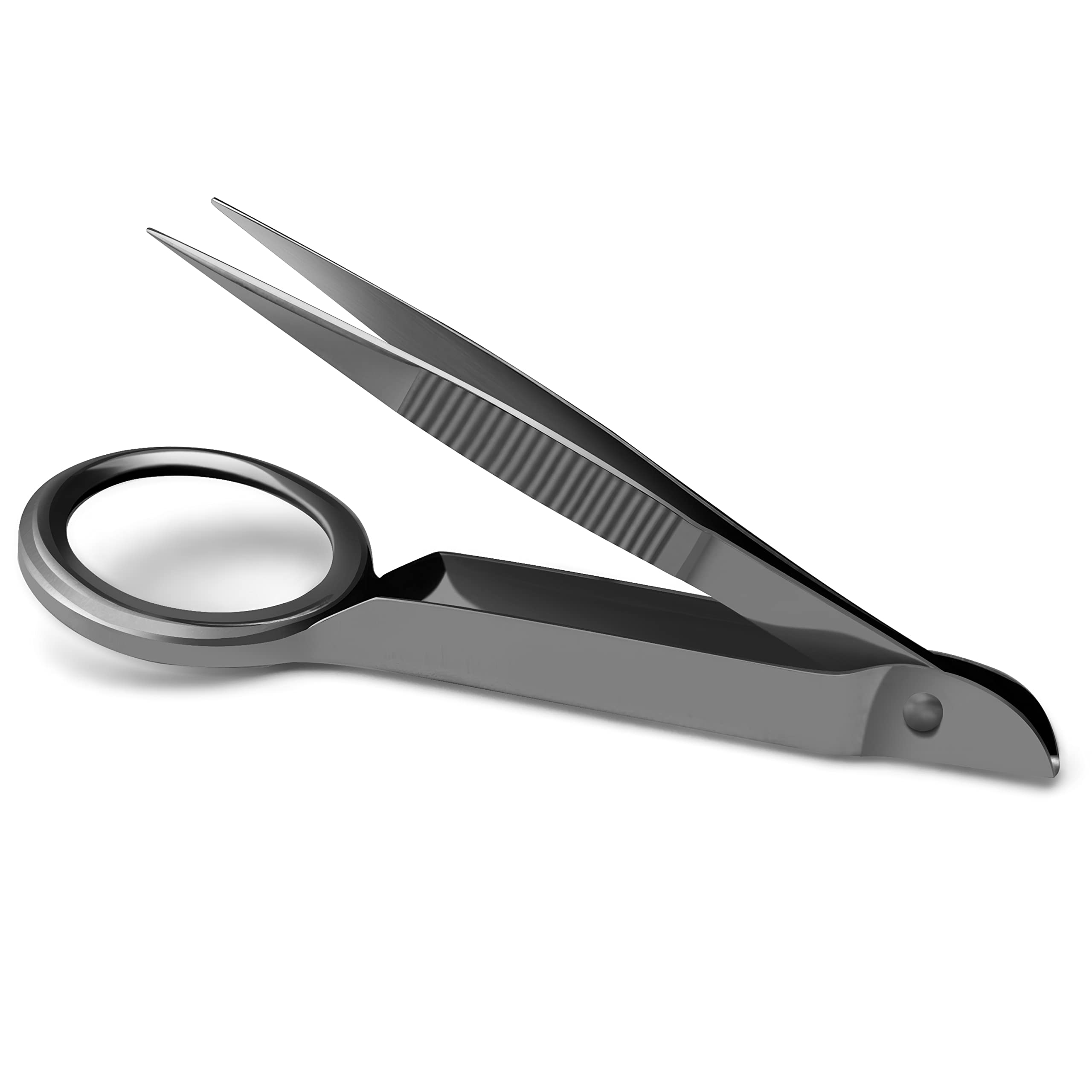 Splinter Forceps - Fine Point - Tweezers Stainless Steel Straight & Curved (Forign Object 4 pcs set)