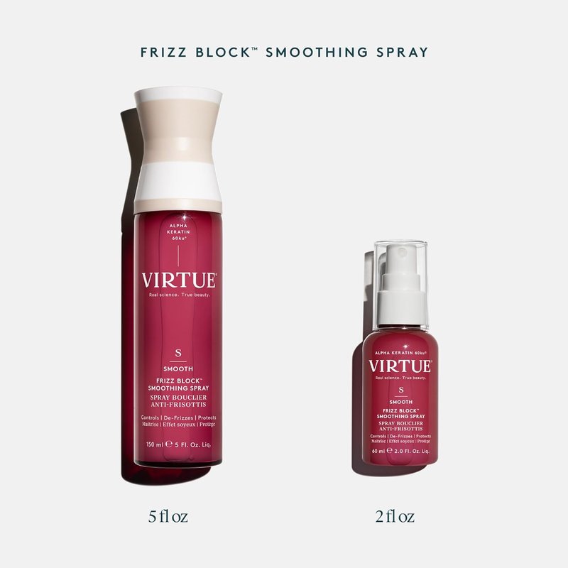 VIRTUE Frizz Block Smoothing Spray - Frizz Control Hair Treatment, Color Safe, 5 Fl Oz