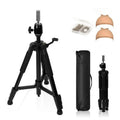 NomadSphere Wig Stand Tripod with Non-Slip Base 62 Inch Adjustable Metal Mannequin Head Stand with Hook, Heavy Duty Manikin Head Tripod for Making, Display, Training (Mannequin Head Not Included)