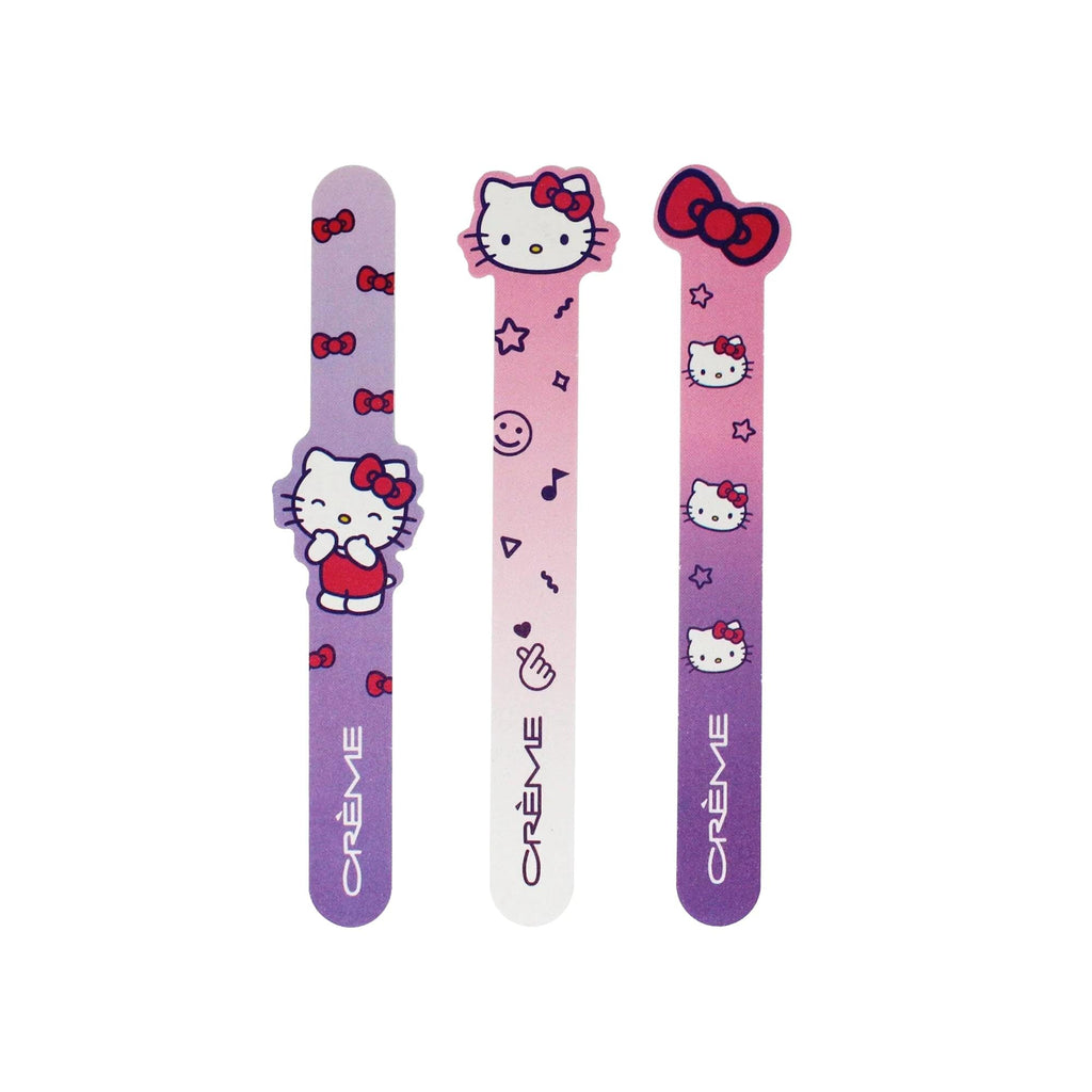 The Crème Shop X Hello Kitty Smooth Perfection Nail Files Nail Files for Natural Nails, Nail Tools (Set of 3)