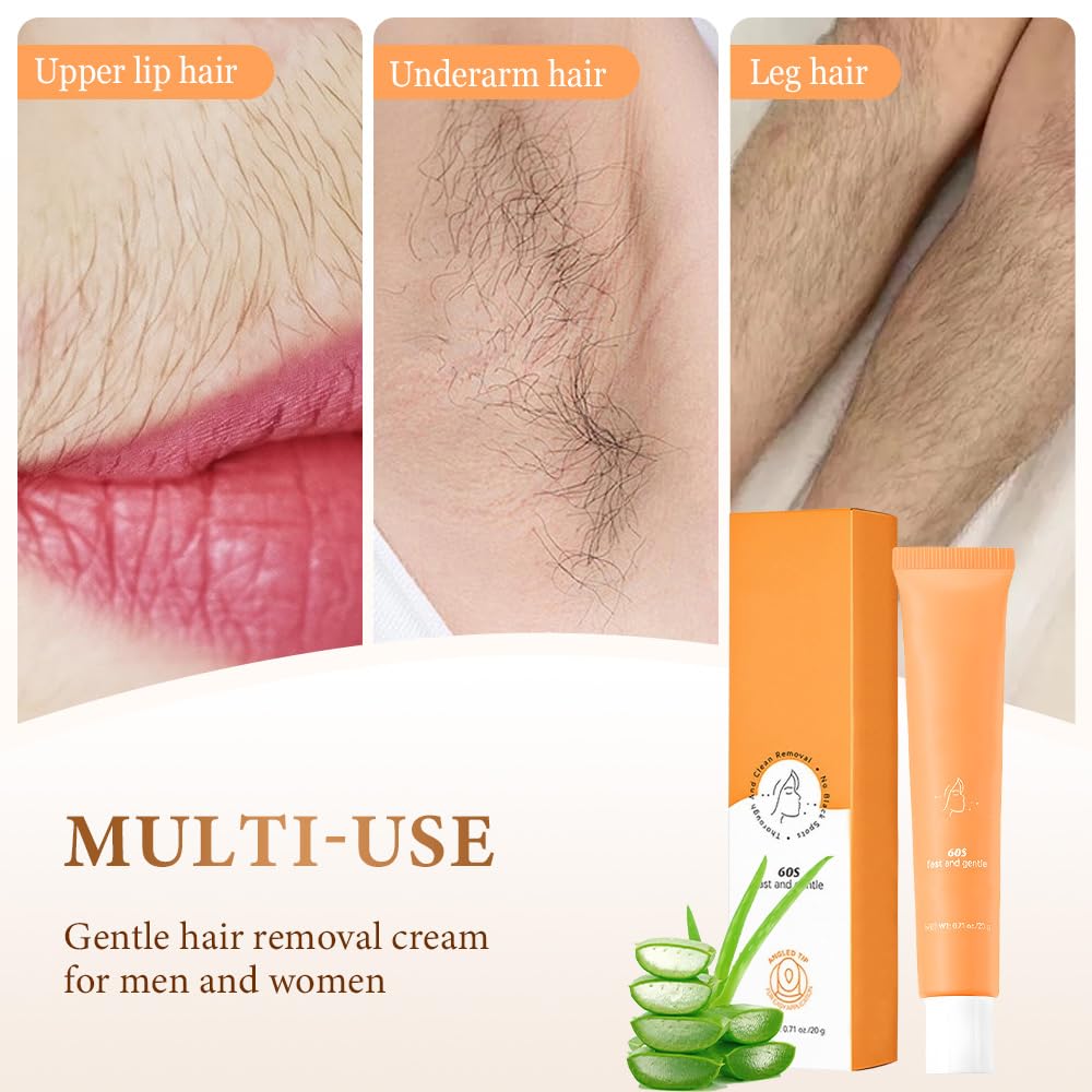 Facial Hair Removal Cream for Women, 2026 New Gentle Face Facial Hair Removal Cream for Women, Effective Hairs Removers for Face Hairs Removing (1, 0.71oz / 20 g)