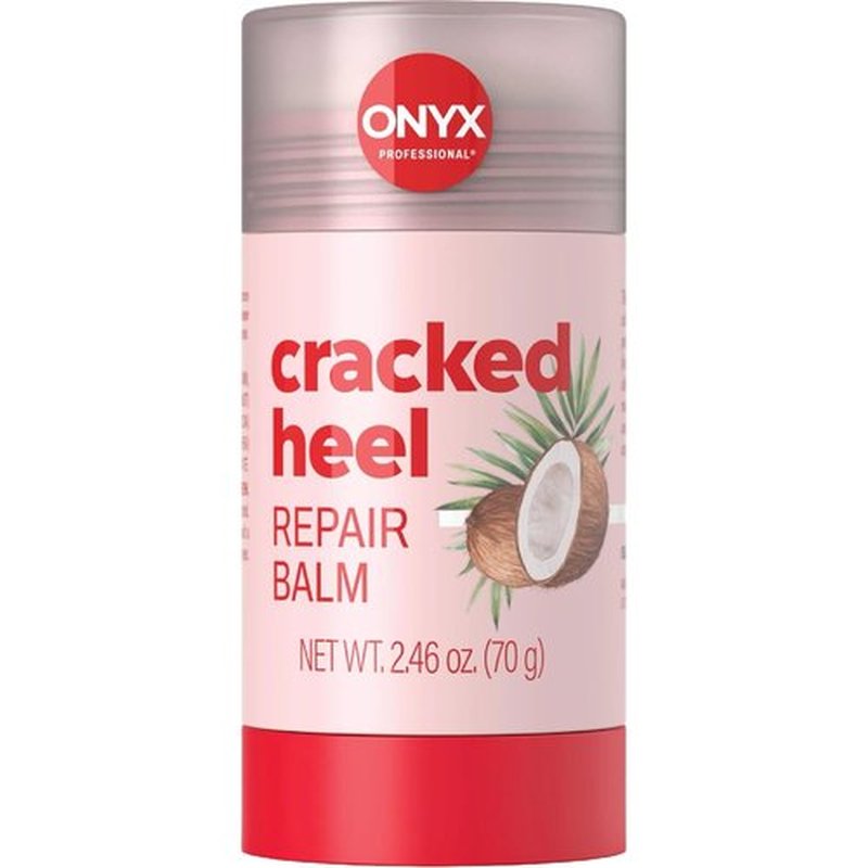 Onyx Professional Cracked Heel Repair Balm Stick - Moisturizing Coconut Scent for Dry Feet, 1 Pack