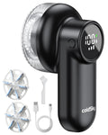 coldSky Rechargeable Fabric Shaver, Lint Shaver with Digital Display, Sweater Shaver with 6-Leaf Blades and Safety Lock, 3-Speeds Defuzzer Remove Fuzz, Pills from Clothes, Furniture, Sofa, Blanket
