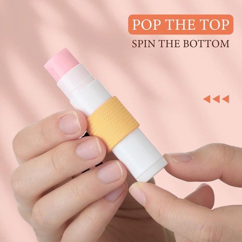 Shinylin 24 Pcs Bulk Mini Lip Balm Holders Elastic Lip Gloss Holders Keychain Lipstick Sleeves Portable Clip on for Lipsticks Keys Purse Lanyard